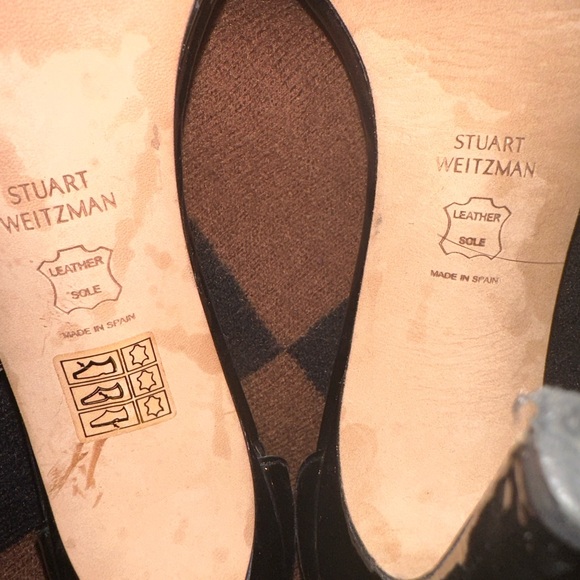Black Stuart Weitzman Nudist Heels 9.5 - Picture 5 of 7